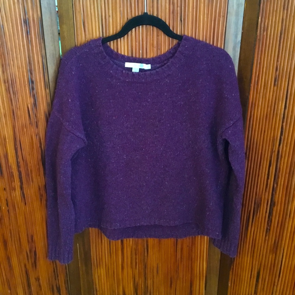 Boden Purple Wool-Blend Sweater